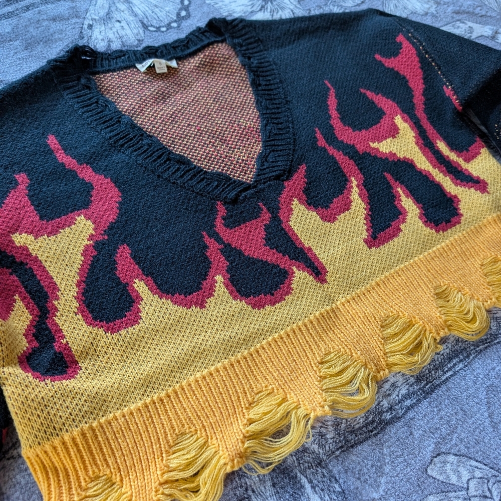 Knit Flame Sweater - Picture 2 of 3